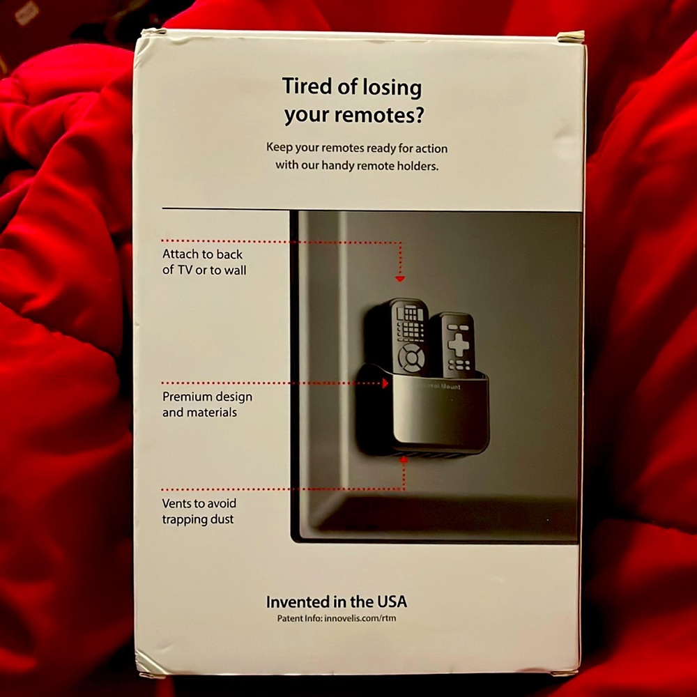 TotalMount, Two Remote Holders. New & Sealed. Tired of losing your remotes?